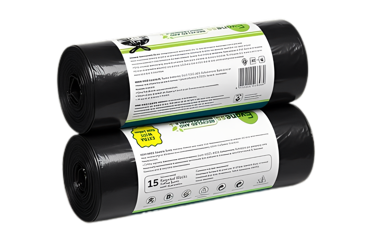 Meet the NEW 90L Black Bin Bag with Tie Handles and British Biodegradable Technology