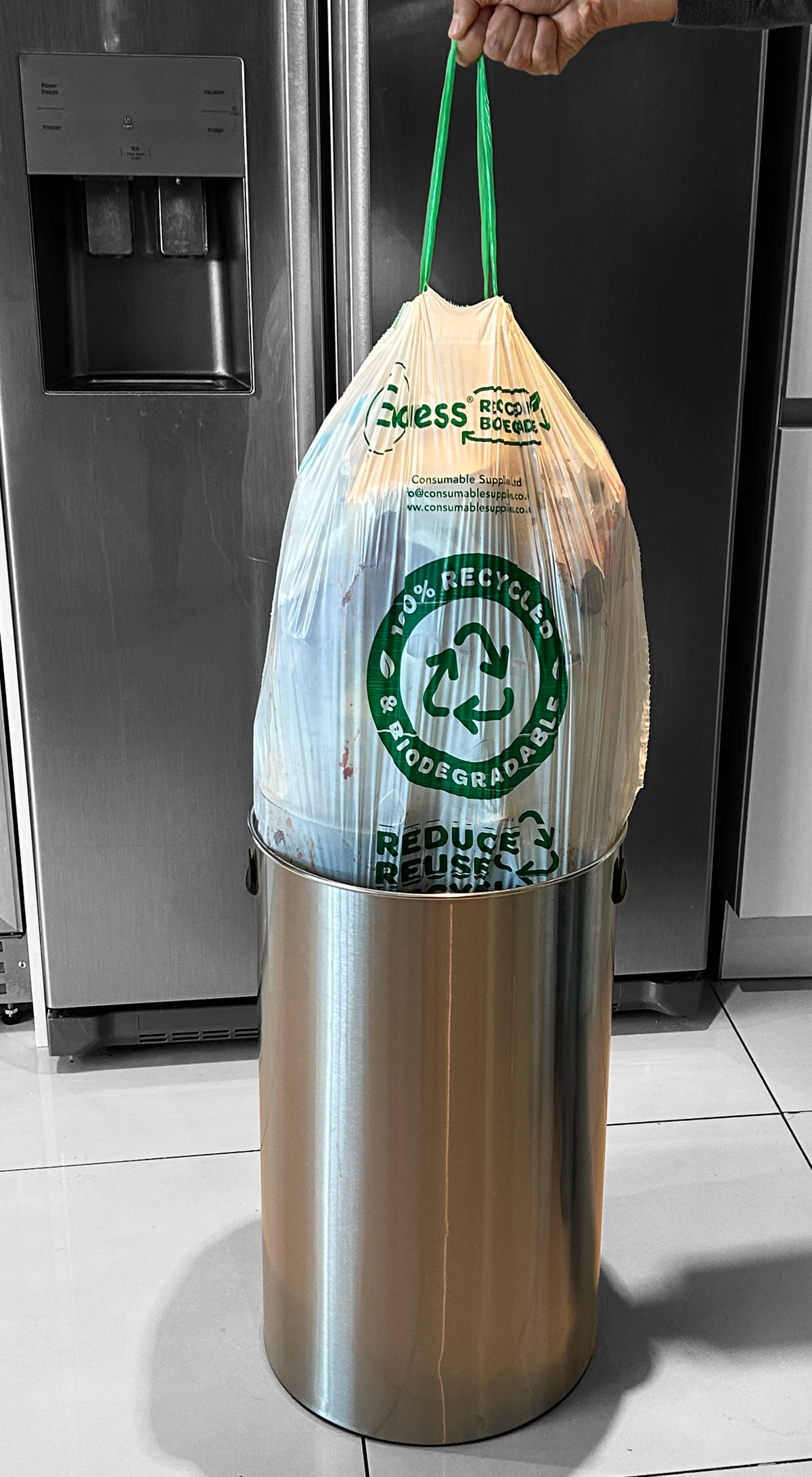 Evaness Recycled Drawstring Swing Bin Bags 50L/60L – 60 Bags